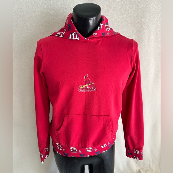 St. Louis Cardinals Hoodies Women’s Large Lightweight Long Sleeve G-111 Sports - Picture 1 of 11